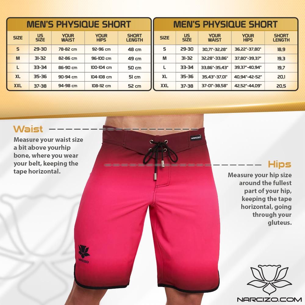  Men's Physique Competition Shorts