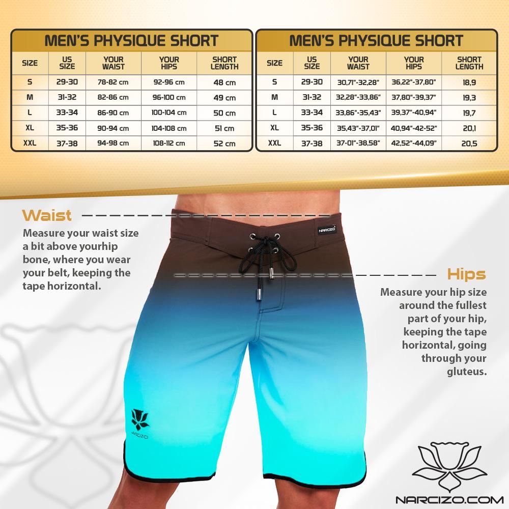  Men's physique board shorts - bodybuilding CUSTOM made