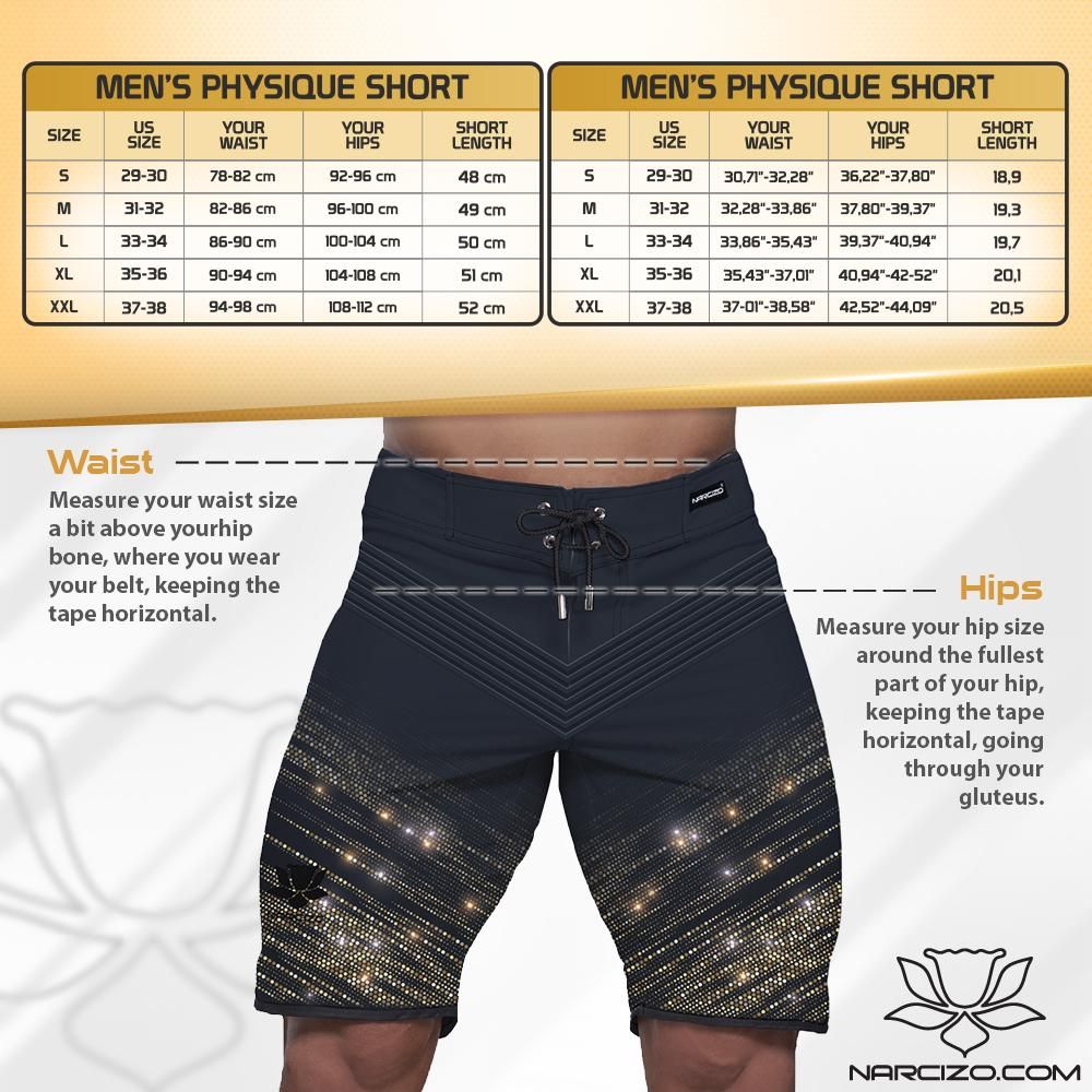  Men's physique board shorts - bodybuilding CUSTOM made shorts  competition physique : Handmade Products